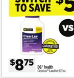 Dollar General DG health ClearLax Laxative 8.3 oz offer