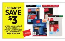 Dollar General Hanes Men's Underwear or Undershirts offer