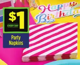 Dollar General Party Napkins offer