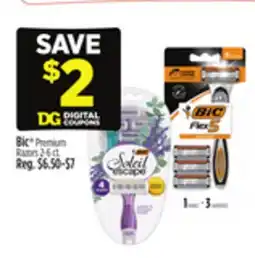 Dollar General BIC Premium Razors offer