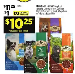 Dollar General Heartland Farms Dog Food offer