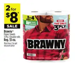 Dollar General Brawny Paper Towels offer