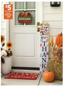 Dollar General Harvest Outdoor Signs or Stakes offer