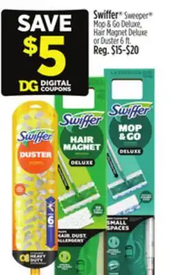 Dollar General Swiffer Sweeper Mop & Go Deluxe, Hair Magnet Deluxe or Duster 6 ft offer
