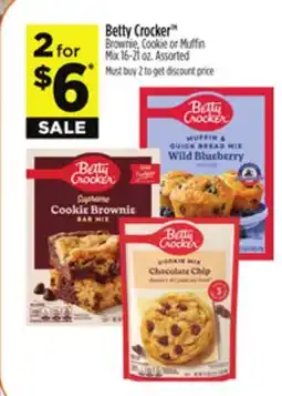 Dollar General Betty Crocker Brownie, Cookie or Muffin Mix offer