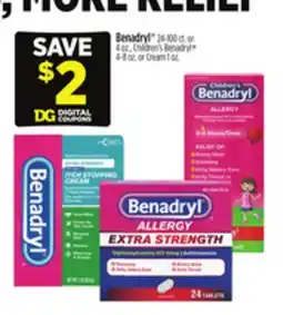Dollar General Benadryl offer