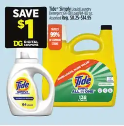 Dollar General Tide Simply Liquid Laundry offer