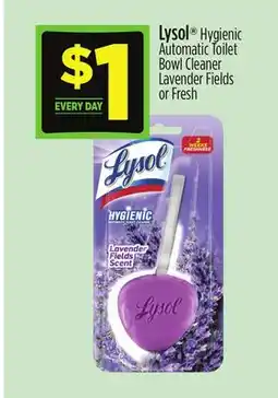 Dollar General Lysol Hygienic Automatic Toilet Bowl Cleaner Lavender Fields or Fresh offer