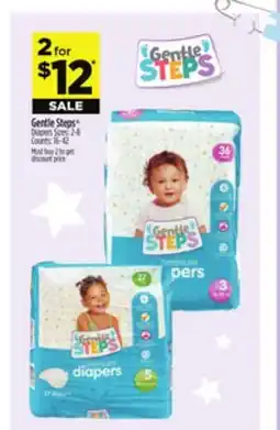 Dollar General Gentle Steps Diapers offer