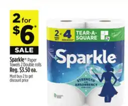 Dollar General Sparkle Paper Towels 2 Double rolls offer