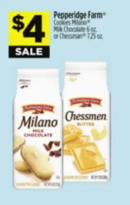 Dollar General Pepperidge Farm Cookies Milano Milk Chocolate 6 oz. or Chessman 7.25 oz offer