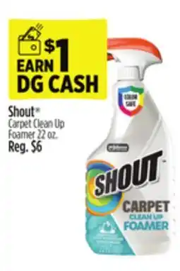 Dollar General Shout Carpet Clean Up Foamer offer