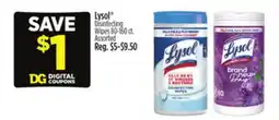 Dollar General Lysol Disinfecting Wipes offer