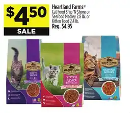 Dollar General Heartland Farms Cat Food Ship 'N Shore or Seafood Medley 2.8 lb. or Kitten Food 2.4 lb offer