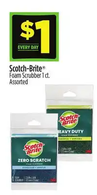 Dollar General Scotch-Brite Foam Scrubber offer