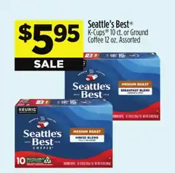 Dollar General Seattle's Best K-Cups 10 ct. or Ground Coffee 12 oz offer