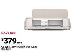 Michaels Cricut Maker 4 with Digital Bundle offer