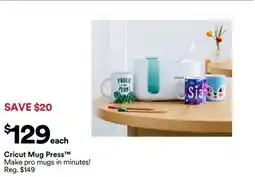 Michaels Cricut Mug Press offer