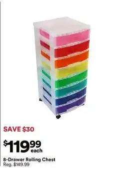Michaels 8-Drawer Rolling Chest offer