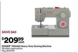 Michaels SINGER HD4542 Heavy-Duty Sewing Machine offer