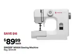 Michaels SINGER M1000 Sewing Machine offer