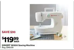 Michaels SINGER M1500 Sewing Machine offer