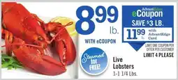 Price Chopper Live Lobsters offer