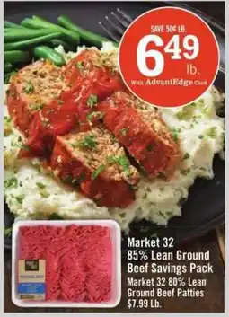 Price Chopper Market 32 85% Lean Ground Beef Savings Pack offer