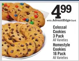 Price Chopper Colossal Cookies offer