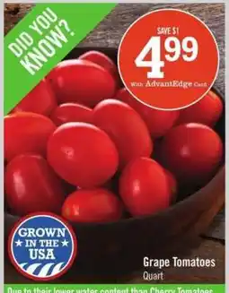 Price Chopper Grape Tomatoes offer