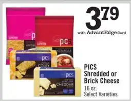 Price Chopper PICS Shredded or Brick Cheese offer