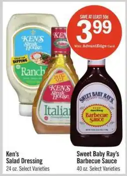 Price Chopper Sweet Baby Ray's Barbecue Sauce offer