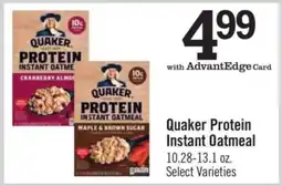 Price Chopper Quaker Protein Instant Oatmeal offer