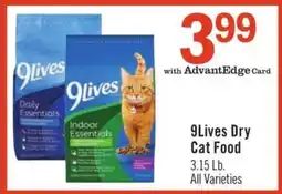 Price Chopper 9Lives Dry Cat Food offer