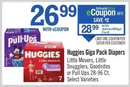 Price Chopper Huggies Giga Pack Diapers offer
