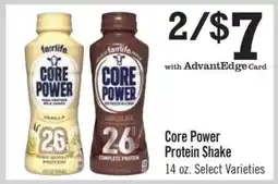 Price Chopper Core Power Protein Shake offer