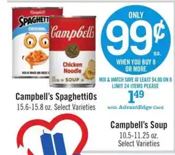 Price Chopper Campbell's Soup offer