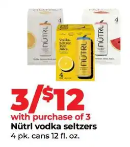 Hy-Vee Nütrl vodka seltzers offer