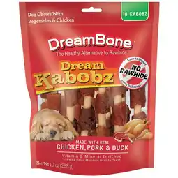 Walgreens Dream Kabobz Rawhide-Free Dog Chews Triple Meat offer