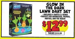 Ollie's GLOW IN THE DARK LAWN DART SET offer