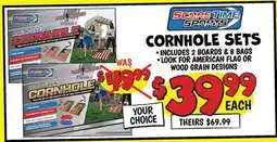 Ollie's SCORE TIME SPORTS CORNHOLE SETS offer