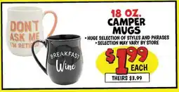 Ollie's 18 OZ. CAMPER MUGS offer
