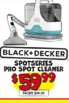Ollie's Black+Decker spot series pro spot cleaner offer