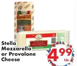 Fairplay Stella Mozzarella or Provolone Cheese offer