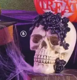 Family Dollar Plush Tabletop Pumpkin, or Tabletop Skull Decor offer