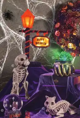 Family Dollar Skeleton Animal, Light-Up Tinsel Lightpost, Tinsel Wreath, Light-Up Resin Décor, or Water Globe offer