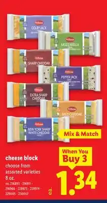 Lidl cheese block offer