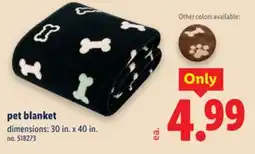 Lidl pet blanket offer
