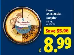 Lidl frozen cheesecake sampler offer
