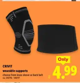 Lidl CRIVIT wearable supports offer